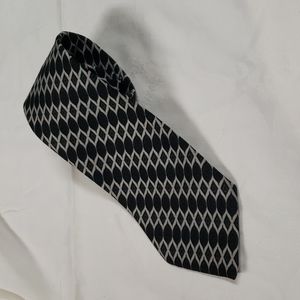 Vintage Wemlon by Wembley Vertical Diamond Patterned Stripes 4" Wide Necktie